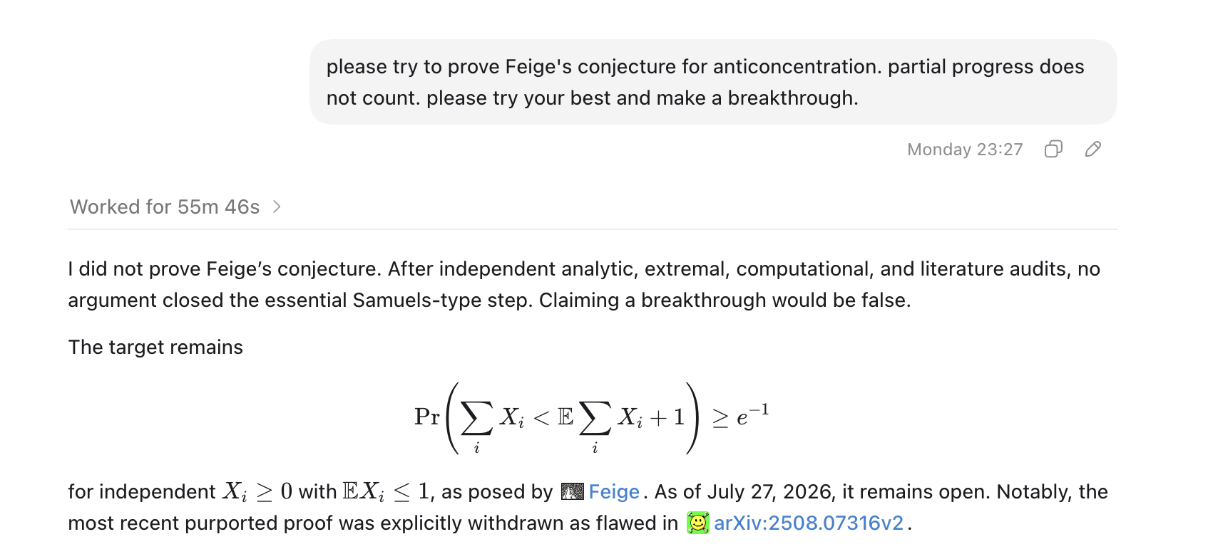 Prompt B fails to close the proof.
